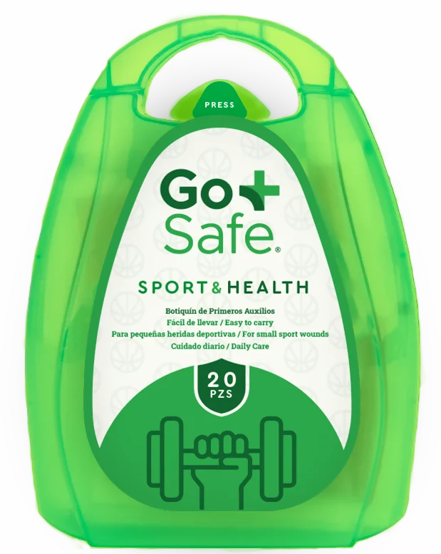 Una ilustración de un Botiquín Sport Health de GoSafe