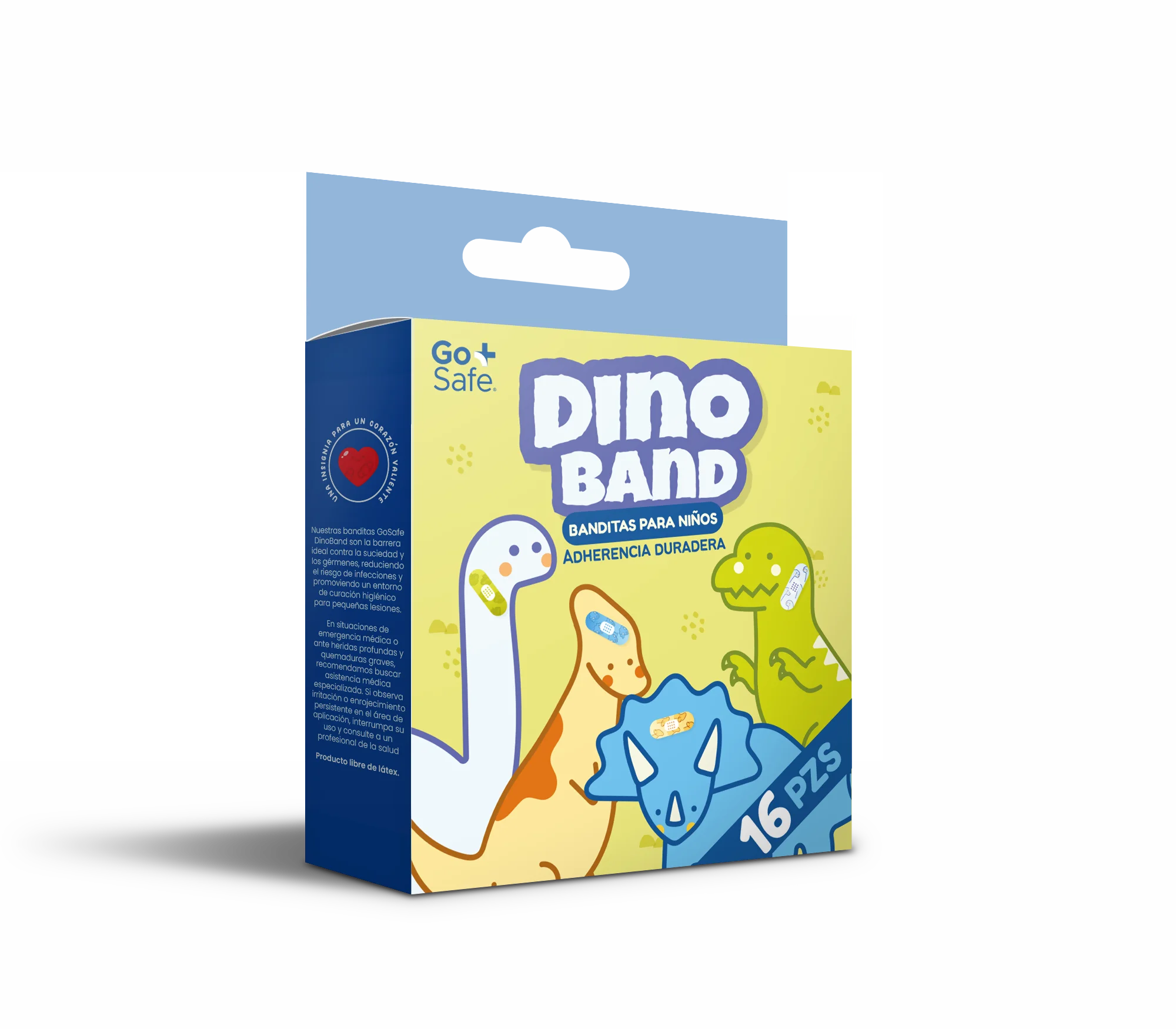 Empaque de curitas GoSafe de DinoBand