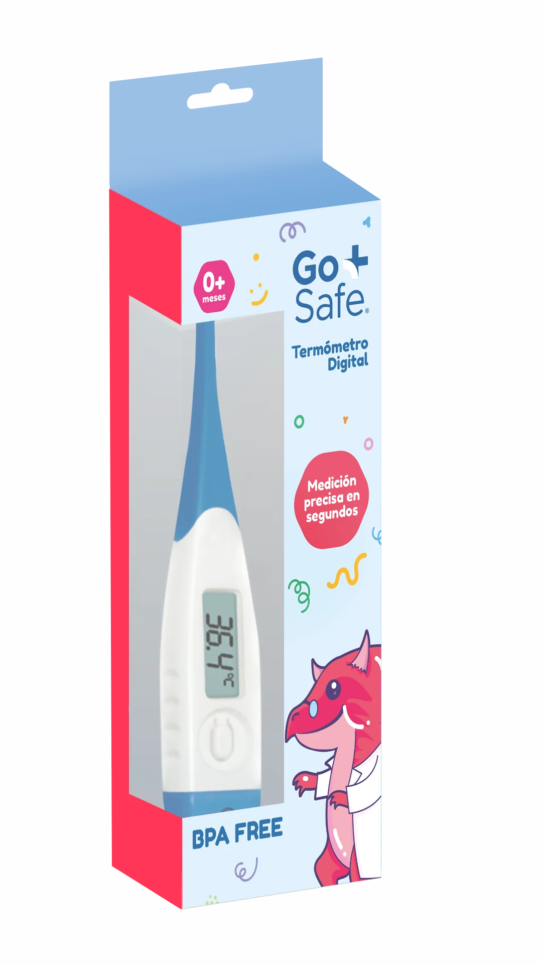 Empaque de termómetro digital